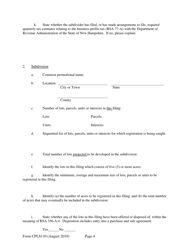 Form CPLS110 Abbreviated Registration Application - New Hampshire, Page 4