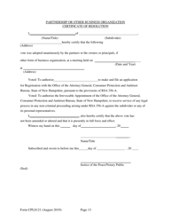 Form CPLS121 Application for 25 Unit Exemption - New Hampshire, Page 13