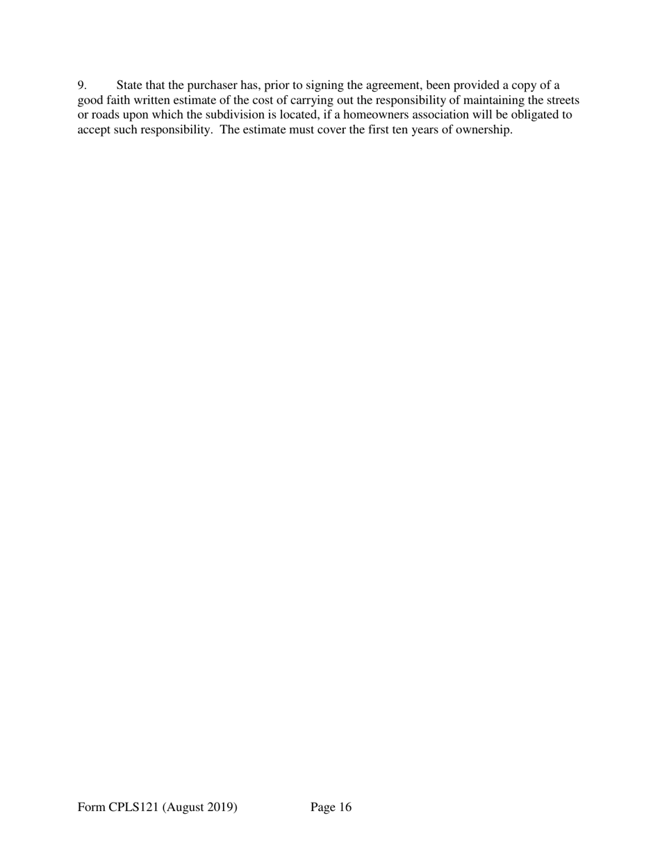 Form CPLS121 Application for 25 Unit Exemption - New Hampshire, Page 16