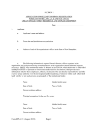Form CPLS121 Application for 25 Unit Exemption - New Hampshire, Page 2