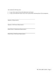 Form WC-TPA-CBP Notice of Contract Between Third Party Administrator and Self-insurer - New Hampshire, Page 2