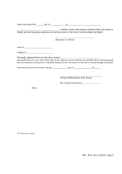 Form WC-TPA-BA Biographical Affidavit - New Hampshire, Page 5