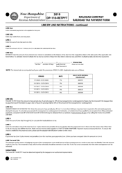 Form DP-110-RETPYT Railroad Company Railroad Tax Payment Form - New Hampshire, Page 3