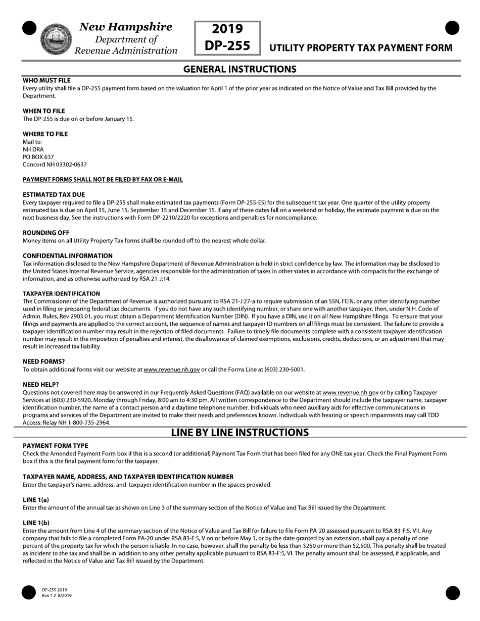 Form DPP255 2019 Fill Out, Sign Online and Download Fillable PDF