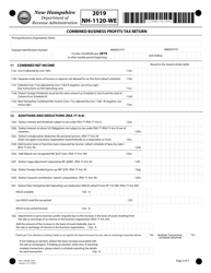 Form NH-1120-WE Combined Business Profits Tax Return - New Hampshire, Page 2