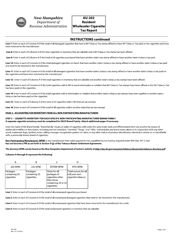 Form AU-202 Resident Wholesaler Cigarette Tax Report - New Hampshire, Page 5