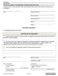 Form NHJB-3056-DSE Petition of Eligibility for Annulment of Record Non-conviction: for Offenses Resolved 01/01/2019 or Later - New Hampshire, Page 2