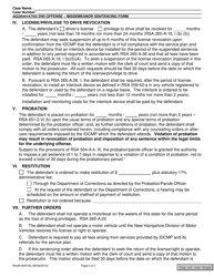 Form NHJB-2645-SE Aggravated Dwi Sentencing Order -misdemeanor - New Hampshire, Page 2