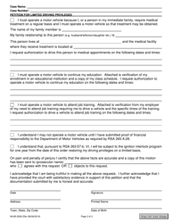 Form NHJB-2026-DSE Petition for Limited Driving Privileges - New Hampshire, Page 2