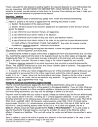 Instructions for Form NHJB-2297-SUP Rule 7 Notice of Discretionary Appeal - New Hampshire, Page 4