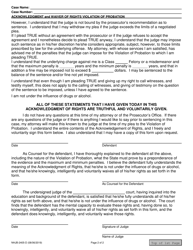 Form NHJB-2405-D Acknowledgment and Waiver of Rights Violation of Probation - New Hampshire, Page 2