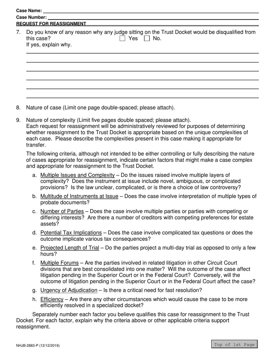 Form NHJB-2883-P Request for Reassignment - New Hampshire, Page 3