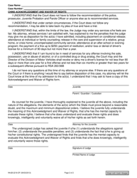 Form NHJB-2218-DF Chins Acknowledgment and Waiver of Rights - New Jersey, Page 2