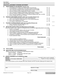 Form NHJB-2581-DF Detention Assessment Screening Instrument - New Hampshire, Page 2