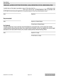 Form NHJB-2072-F Temporary Decree on Petition for Divorce, Legal Separation, or Civil Union Dissolution - New Hampshire, Page 5