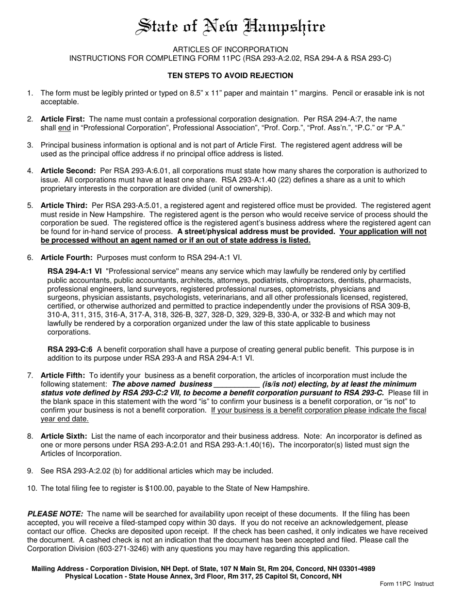 Form 11PC Fill Out, Sign Online and Download Fillable PDF, New