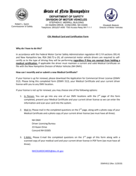 Document preview: Form DSMV612 Cdl Medical Card and Certification Form - New Hampshire