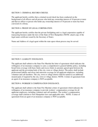 Application for Certification as a Private Firefighting Unit - New Hampshire, Page 2