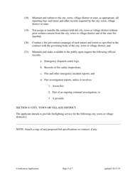 Application for Certification as a Private Firefighting Unit - New Hampshire, Page 5