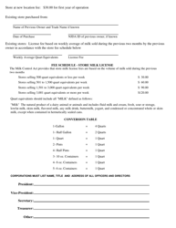 Application for New Store Milk License - New Jersey, Page 2