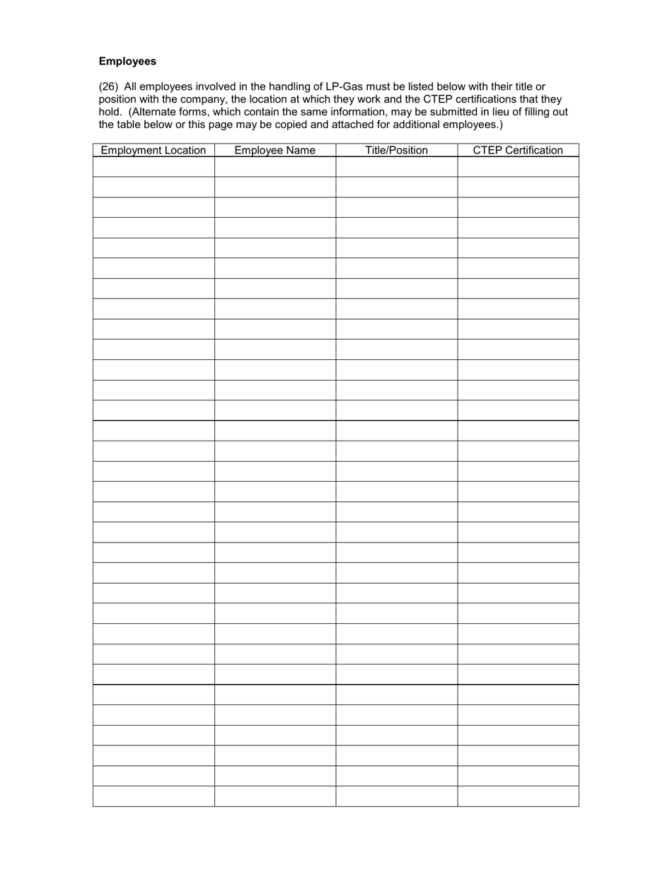 Form L1 Application for Lpg Marketers License - New Jersey, Page 4