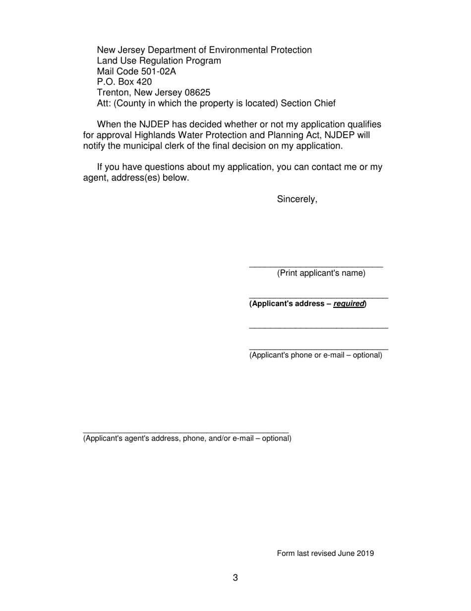 Attachment A Model Letter - Notice to Neighboring Landowners - New Jersey, Page 3