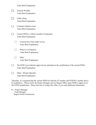 Form DC-62 Federal Project End Date (Fped) Modification Memorandum - New Jersey, Page 2