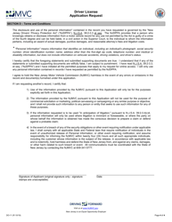 Form DO-11 Driver License Application Request - New Jersey, Page 4