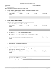Form 10159 Resource Family Information Form - New Jersey, Page 2