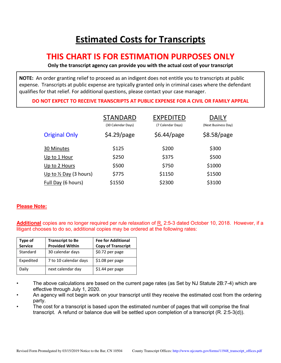 Form 10504 Court Transcript Request - New Jersey, Page 3
