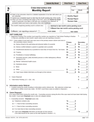 Form 10750 Fciu Monthly Report Form - New Jersey