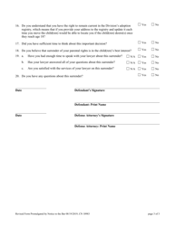 Form 10983 Voluntary Surrender of Parental Rights Form - New Jersey, Page 3