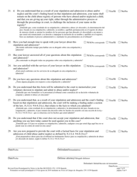 Form 11539 Voluntary Stipulation and Admission to Child Abuse and/or Neglect Pursuant to N.j.s.a. 9:6-8.21(C) - New Jersey (English/Spanish), Page 5