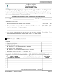 Form 11800 Guardianship Report Ez Accounting Form - New Jersey, Page 4