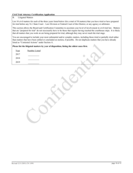 Form 11991 Civil Trial Attorney Certification Application - New Jersey, Page 10