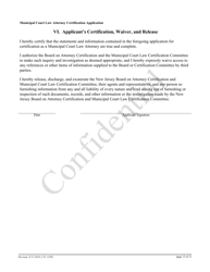Form 11992 Municipal Court Law Attorney Certification Application - New Jersey, Page 12