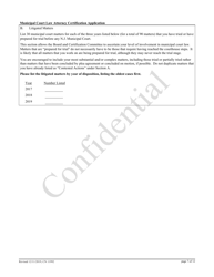 Form 11992 Municipal Court Law Attorney Certification Application - New Jersey, Page 7