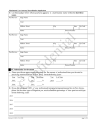 Form 11998 Matrimonial Law Attorney Recertification Application - New Jersey, Page 3