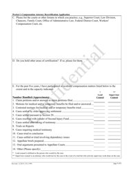 Form 11999 Workers&#039; Compensation Law Attorney Recertification Application - New Jersey, Page 4