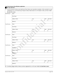 Form 11997 Civil Trial Attorney Recertification Application - New Jersey, Page 2