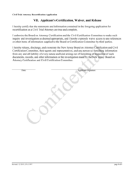 Form 11997 Civil Trial Attorney Recertification Application - New Jersey, Page 8