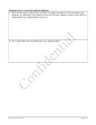 Form 12360 Municipal Court Law Attorney Recertification Application - New Jersey, Page 4