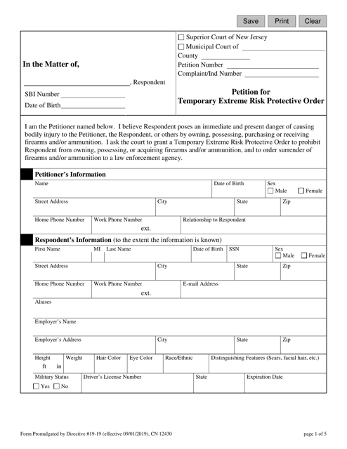 Form 12430  Printable Pdf