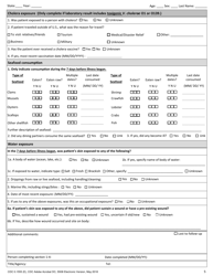 Form CDC0.1555 Cholera and Other Vibrio Illness Surveillance Report, Page 5