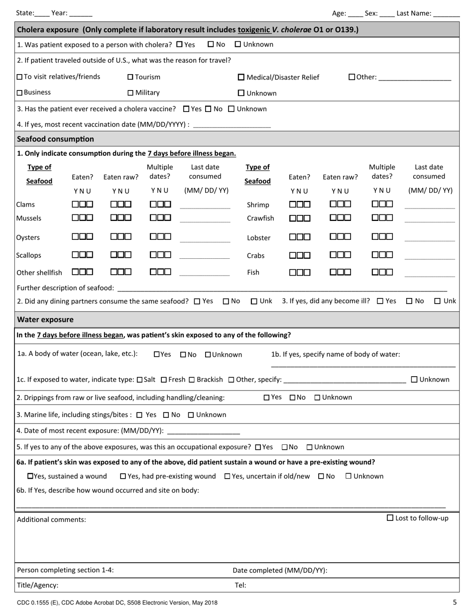 Form CDC0.1555 - Fill Out, Sign Online and Download Fillable PDF ...