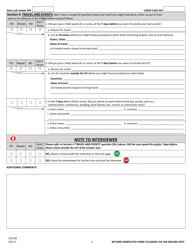Form CDS-40 Stec Surveillance Case Report - New Jersey, Page 2
