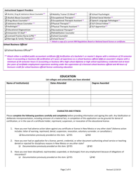 Application for Initial New Mexico Licensure - New Mexico, Page 3
