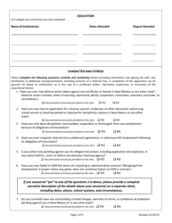 Application for Alternative Teacher Licensure - New Mexico, Page 3