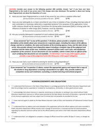 Application for Alternative Teacher Licensure - New Mexico, Page 4