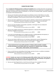 Application for New Mexico Continuing Licensure - Support Provider (Substitute, Educational Assistant, Native American Language &amp; Culture) - New Mexico, Page 3